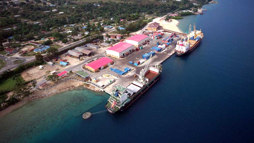 Luganville Wharf, Santos Island. The US$114 million Chinese upgrade of this wharf has raised concerns in the US and Australia that China could use the port to establish a military presence in the Pacific. Both China and the Vanuatu government have dismissed these concerns. Photo: RFA