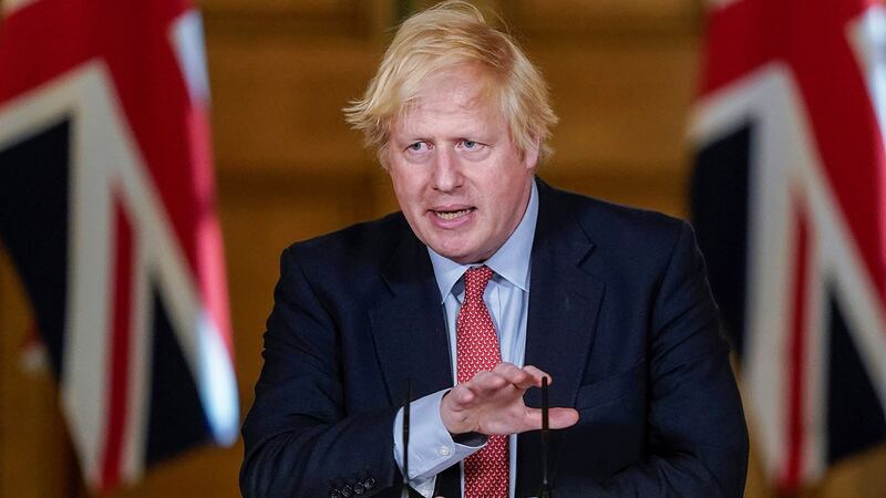 英国首相约翰逊(Boris Johnson)曾提出庇护港人的建议,若北京当局加大力度镇压香港,英国政府将考虑赋予港人完整居留权。(法新社)