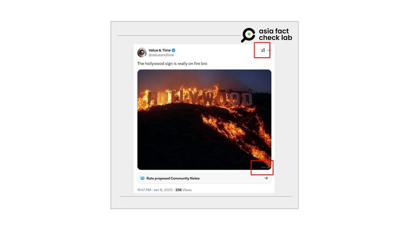 The watermark in the lower right corner of the image and across from the profile name in the post indicates that the content was generated by Grok.