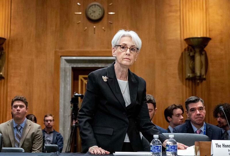 美国常务副国务卿温迪·谢尔曼(Wendy Sherman)重申了总统拜登的立场。RFA Photo/Gemunu Amarasinghe
