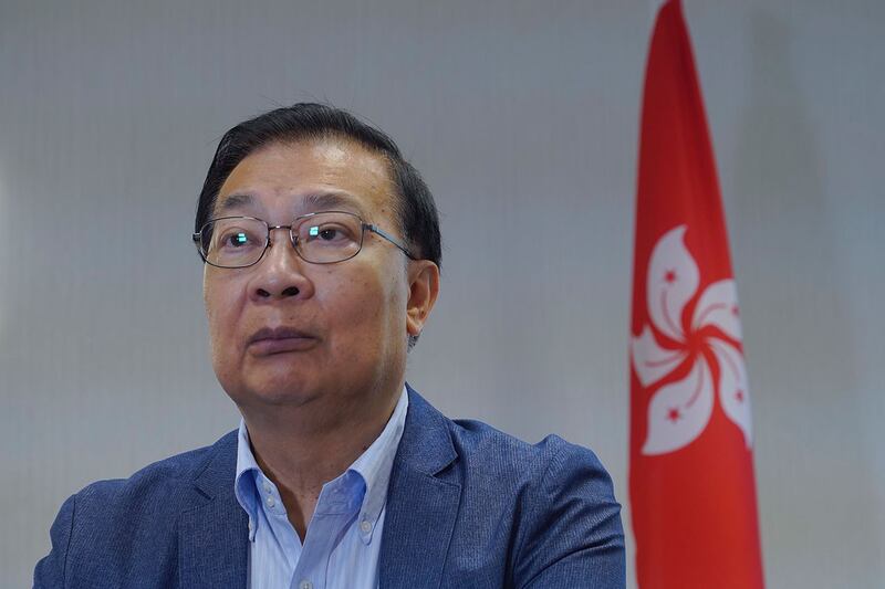 全国港澳研究会副会长、前中国全国人大常委谭耀宗。（美联社图片）