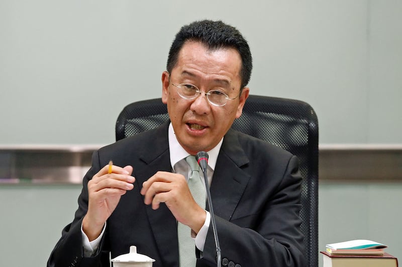 台湾的国安会秘书长顾立雄（路透社）