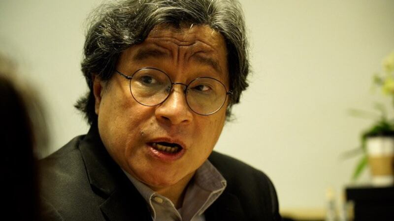 中研院台湾史研究所副研究员吴叡人提出若港澳条例停止适用,该另立难民法。(记者 李宗翰摄)