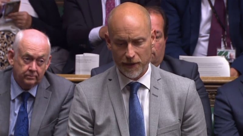 英国工党议员金诺克(Stephen Kinnock)。(AFP)