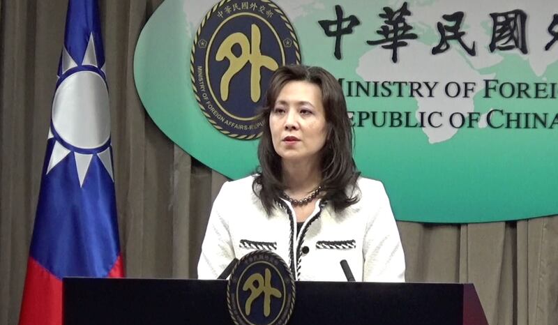 外交部发言人欧江安10日回应世卫拒邀台湾出席。(记者夏小华摄)