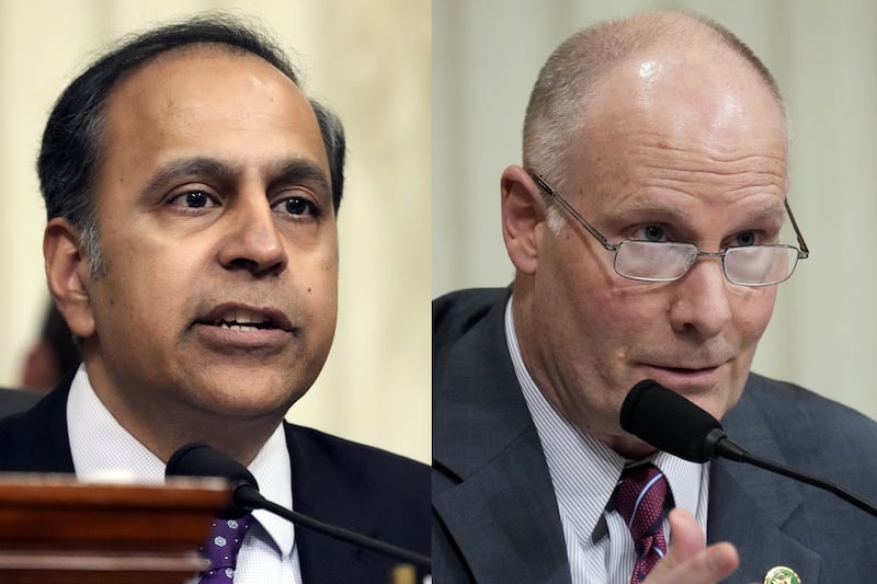 Ranking Member Raja Krishnamoorthi (D-IL), left,  and Chairman John Moolenaar (R-MI), right, of the House Select Committee on the Strategic Competition Between the United States and the Chinese Communist Party have nominated the Campaign for Uyghurs and freedom of expression advocate Li Ying, known on social media as "Teacher Li," for the 2025 Nobel Peace Prize.