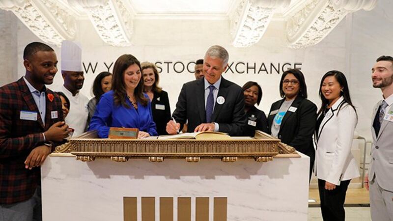 资料图片:2019年5月29日开盘前的美国纽约证券交易所(美联社)