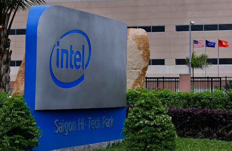Intel Corp's assembly and test facility at Saigon High Tech Park, Ho Chi Minh city, Vietnam in 2010. Despite President Biden's Sept. 2023 trip to Vietnam and passage of the CHIPS Act, Intel announced that they would not be expanding in Vietnam in the foreseeable future. (Le Quang Nhat/AP)