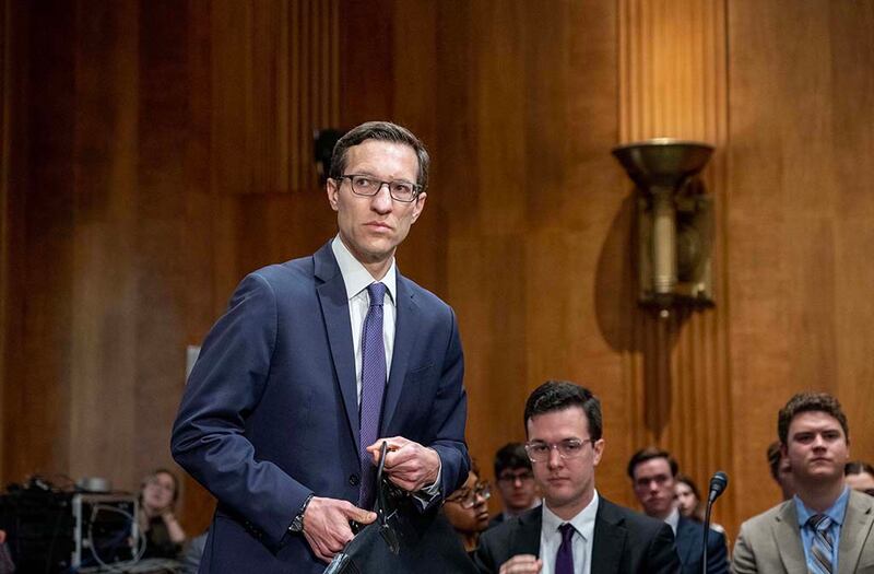 美国国防部印太事务助理部长伊莱·拉特纳(Ely Ratner)也在听证会上表示,为应对中国日益扩张的军事影响力,美国应发展更具机动性、分布性、弹性和杀伤力的部署势态。(RFA Photo/Gemunu Amarasinghe)