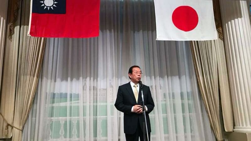 台湾驻日代表谢长廷。(谢长廷脸书)