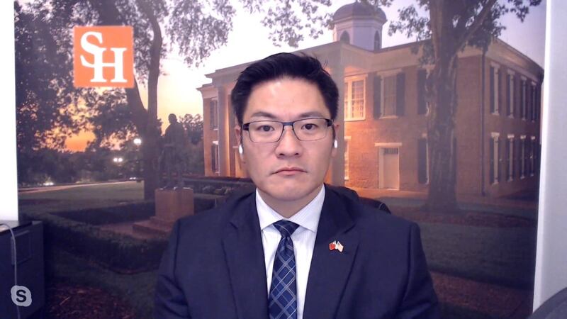 美国萨姆休斯顿州立大学政治学系副教授翁履中。(RFA)