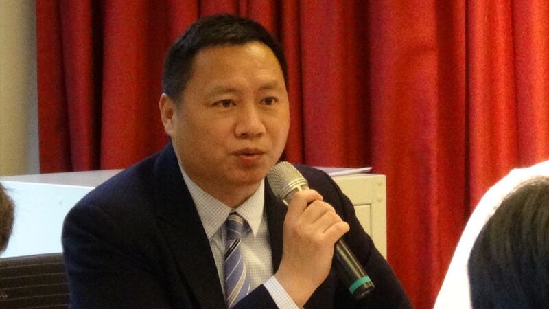 前八九学运领袖王丹(记者夏小华摄)