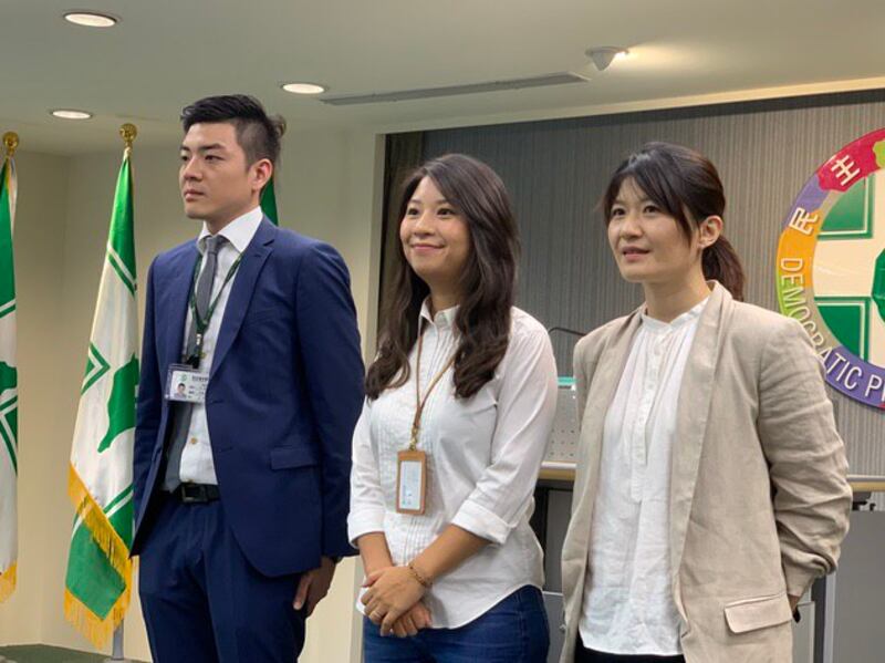 民进党打造抗中保台青年军打选战。(记者 黄春梅摄)