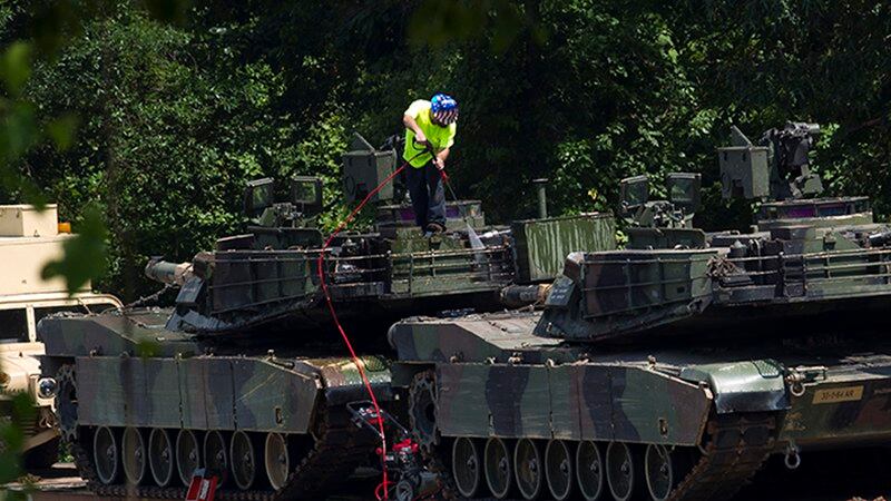 美国将向台湾出售的艾布拉姆斯(Abrams)坦克（美联社）