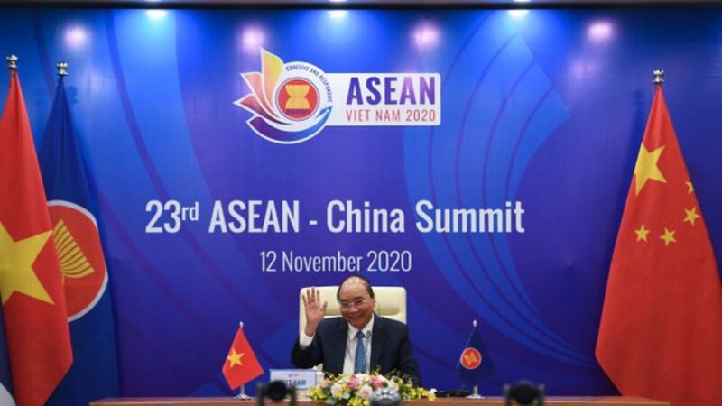 RCEP若生效，东北亚东南亚经贸将进行整合，中日韩将彼此互降关税。(法新社)