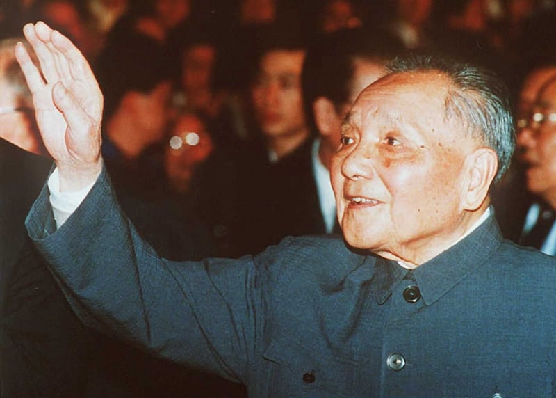 1992年邓小平南巡。(法新社)