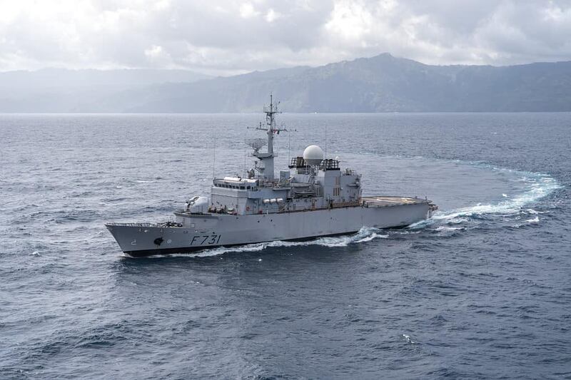 The Prairial surveillance frigate sailing in the Philippine
Sea on Oct. 18, 2024.
Credit: French Armed Forces