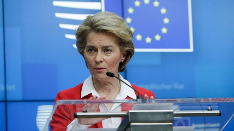欧盟执委会主席冯德莱恩(Ursula von der Leyen)。(法新社)