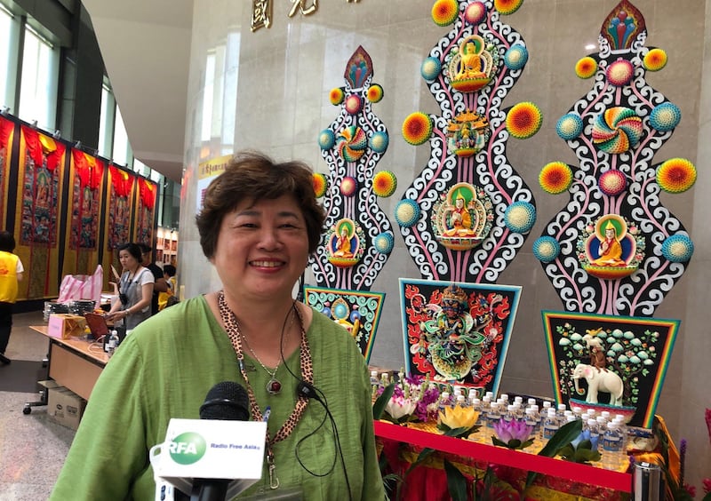 台湾格鲁总会秘书长刘金钗。(记者夏小华摄)