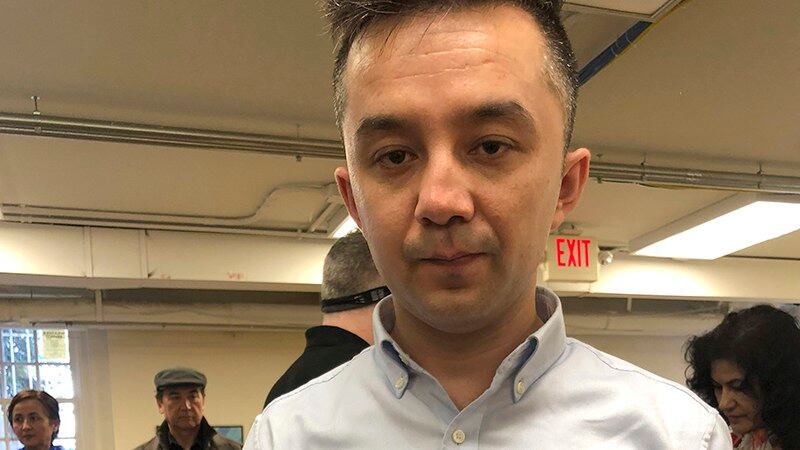 流亡美国的维吾尔人权活动人士乔达特(Ferkat Jawdat)(美联社)