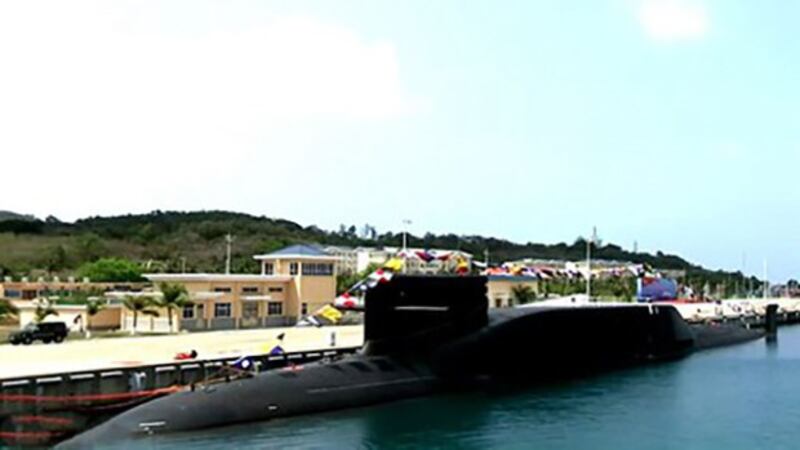 中国的新型核潜艇长征18号(视频截图)