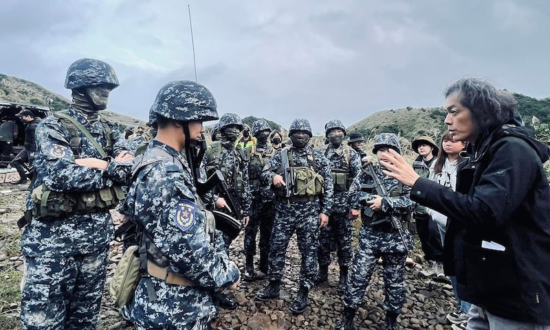 《零日攻击ZERO DAY》17分钟前导片拍摄实况。(罗景壬导演提供)