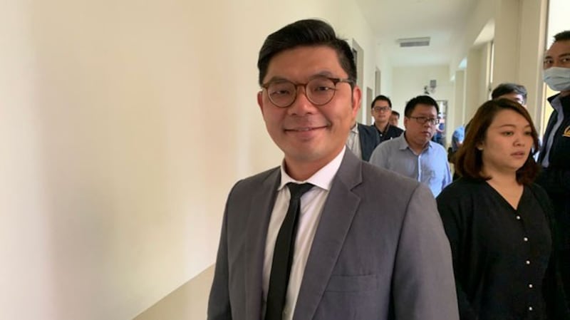 国民党立委许毓仁解读“26项措施”为中国有系统推动统一。(记者 黄春梅摄)